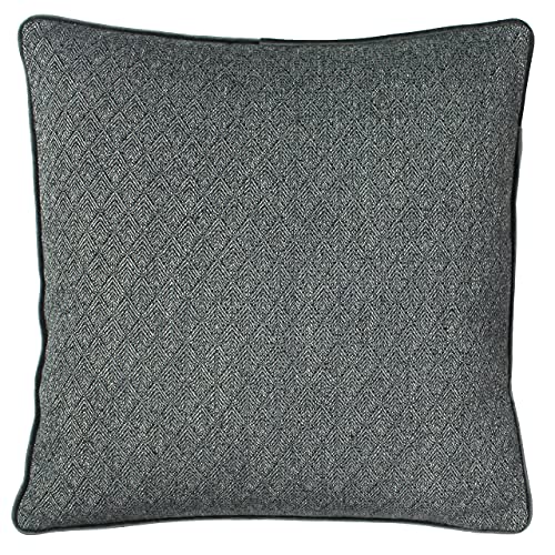 Paoletti Blenheim Cushion Cover, Grey, 45 x 45cm