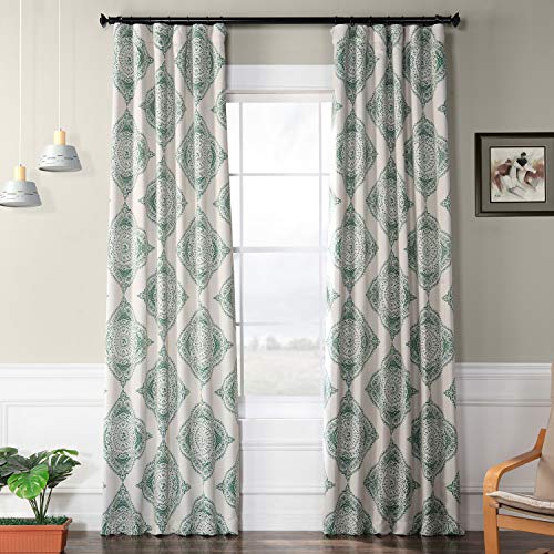 HPD Half Price Drapes BOCH-KC27D-108 Blackout Room Darkening Curtain (1 Panel), 50 X 108, Henna Clover