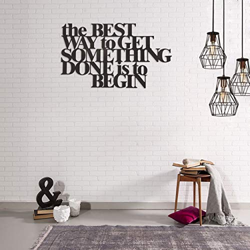 Homemania Wall Decoration, Steel, Black, 70 x 0.2 x 41 cm