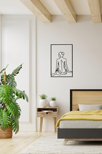 Stylish Black Decorative Metal Wall Accessory, 30 x 45 cm, 100% Metal, 2 mm Thickness, Perfect for Modern Home Decor & Art Display