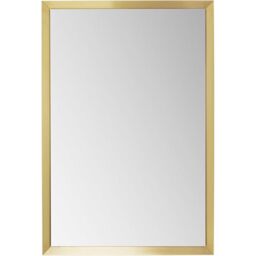 KARE Design Wall Mirror Arezzo, Brass, Rectangular, Steel, Glass Mirrored, Modern, Room Decor, Home Decor for Living Room, Bedroom, Hallway, Office, 80x120x7 cm (H/W/D), Gold