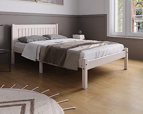 Birlea Rio Bed - Wood, White, Double