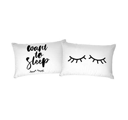 Italian Bed Linen Pair of Pillow Cases Digital Printing, PRINTED-01, 52 x 82 cm