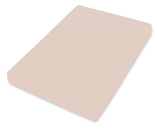 Bassetti Fitted Sheet, Cotton, Cream, 140 x 200 cm, 160 x 220 cm