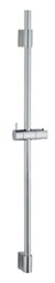WENKO Classic shower rod 90 cm, shower rack with adjustable holder for handheld shower heads for shower or bath, made of high-quality stainless steel, with sliding wall mount, chrome