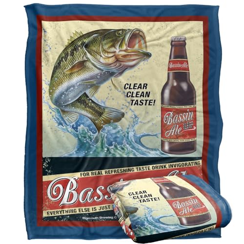 Jq Licensing Bassin Ale Silky Touch Super Soft Throw Blanket 152 X 127 Cm