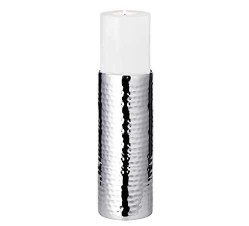 EDZARD Candle holder Agadir, height 9,8 in, stainless steel