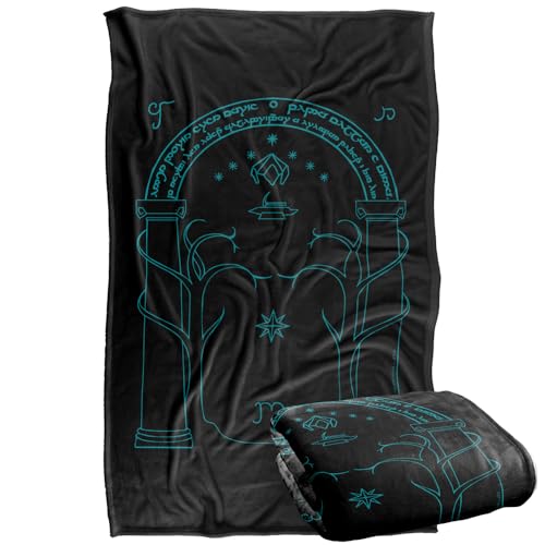 Lord Of The Rings Doors Of Durin Silky Touch Super Soft Throw Blanket 91 x 147 Cm