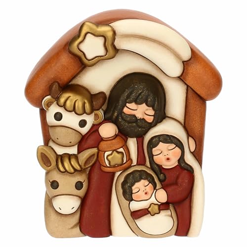 THUN - Holy Family Ceramic Tile - Nativity Scene - 13.3X5.4X15 cm
