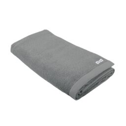 Tom Tailor Sauna Towel, 80 x 200 cm, 100% Cotton/Terry Towel, with Two Hangers and Label with Logo, Colour Bath Towel Grey (Moody Grey)