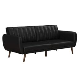Novogratz Brittany Sofabed Black Faux Leather