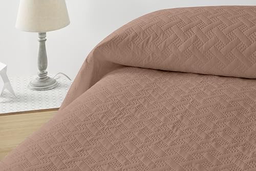 Degrees Home Liso - Lightweight Multipurpose Bedspread (200 x 260) - Thin Quilted in Extra Soft Microfibre, Smooth Unicolor Design for All Seasons