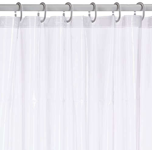 Ridder Brillant 361000-350 Shower Curtain 120 x 200 cm with Hanging Rings Crystal