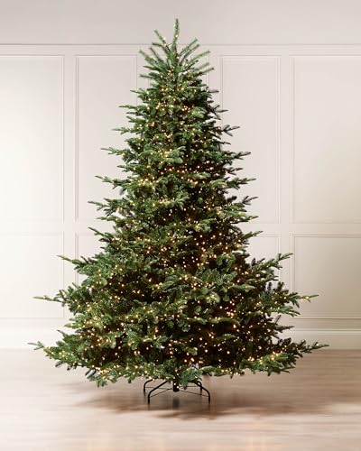 WeRChristmas Pre Lit Christmas Tree 8.5ft Realistic, Noble Fir, 3900 LEDs