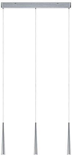 Paulmann 70930 Gutta LED Pendant luminaire incl. 3x7 watt dimmable Pendant lamp Brushed Aluminium Ceiling lamp Metal 2700 K