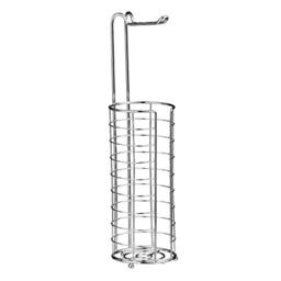 Premier Housewares Toilet Roll Holder/Storer, Silver, 16 x 17 x 60 cm