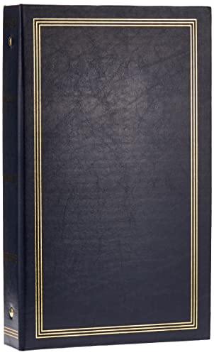 "Pioneer Photo Albums Photo Album, Faux Leather, Navy Blue, 300 Pockets 4""x6"""