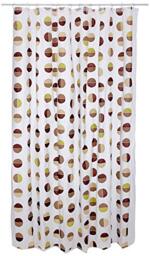 Spirella Lifestyle Plastic Curtain-Natural DIVISE Green 18 1117792, White, Estandar
