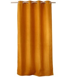 ED Enjoy Home Floppy Polyester Blackout Curtains, Mustard, 135 x 240 cm