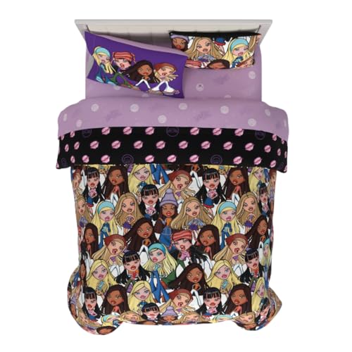 Franco Bratz Fashion Bedding 7 Piece Super Soft Comforter and Sheet Set with Sham, Queen, (100% Officially Licensed Product)