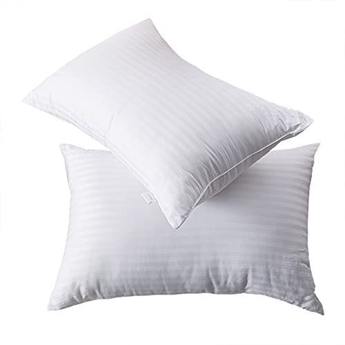 tuphen Bed Pillows for Sleeping: Standard Size Microfiber Pillows 2 Pack - Ultra Soft Breathable Down Alternative Pillows - Hotel Luxury Collection Pillows for Back Stomach or Side Sleepers