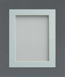 Frame Company Watson Grey Picture Photo Frame fitted with Perspex, 7x5 inch with Light Blue Mount for image size 6x4 inch