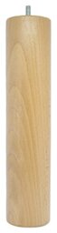 La Fabrique de Pieds Set of 4 Bed Legs Wood - Light Varnished - H300 mm Ø70 mm