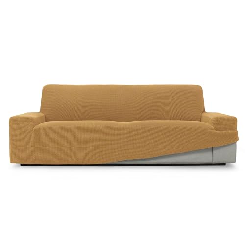 ECOMMERC3 - Sofa Cover Size 3 Seater 180-230 cm New Sofa Effect - Yellow Sofa Cover Easy Installation Fit