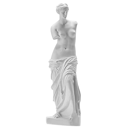 BNPUHIU Venus de Milo Statue, Greek Roman Mythology Goddess Aphrodite Statue, Great Art for Home or Office Decor 11 x 3.15 x 2.16 Inches - White