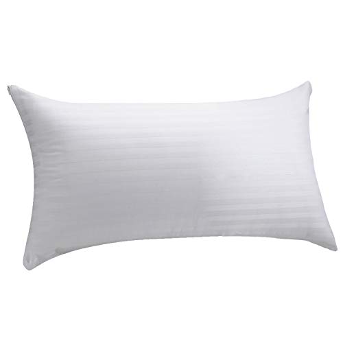 Pikolin Home - Ticking Pillowcase - 100% Cotton, white, 40 x 80 cm