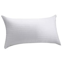 Pikolin Home - Ticking Pillowcase - 100% Cotton, white, 40 x 80 cm