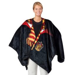 "Northwest Harry Potter Silk Touch Wearable Cape Throw Blanket, 53.5"" x 55"", Hogwarts Rules"