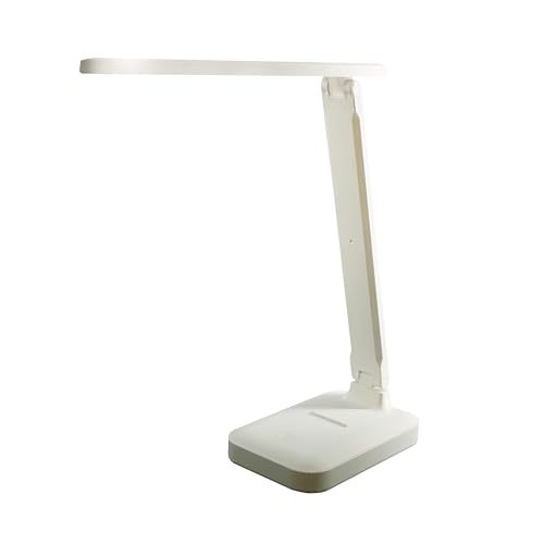 Unilux KAPA Foldable Desk Lamp, Portable Battery Lamp, Daylight Task Lamp, Colour Temperature Variation, White, 28 x 25.5 x 9