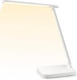 Unilux KAPA Foldable Desk Lamp, Portable Battery Lamp, Daylight Task Lamp, Colour Temperature Variation, White, 28 x 25.5 x 9