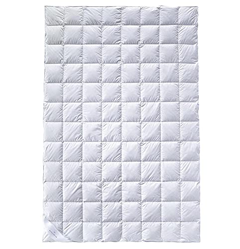 Billerbeck 5544470002 Bali Superlight Down Duvet, Cotton, White, 220 x 155 cm