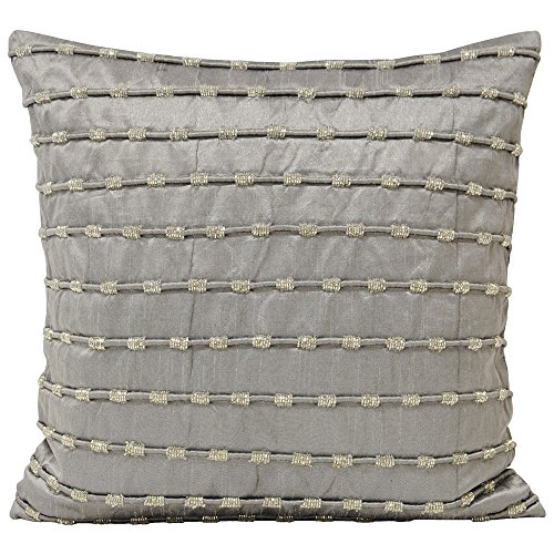 Riva Paoletti Riva Kismet Grey Cushion Cover, 50 x 50 cm, Polyester