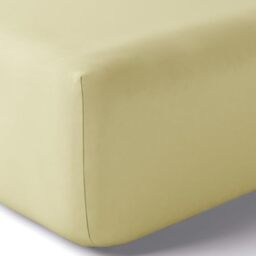 Anne de Solene aslvexidh99 00b001 Plain Cotton Fitted Sheet, Cotton, Green, 200 x 180 cm