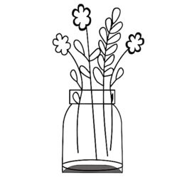 "Decorative object ""large vase"""