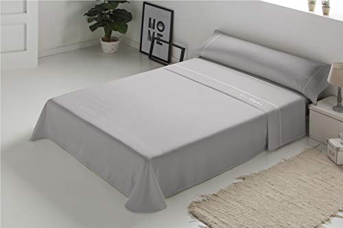 Pierre Cardin - Arcadia 100% Cotton Sheet Set - 135 cm Bed - Grey