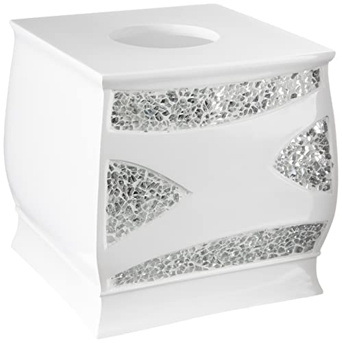 Popular Bath Sinatra Box, White, Tissue-Holders