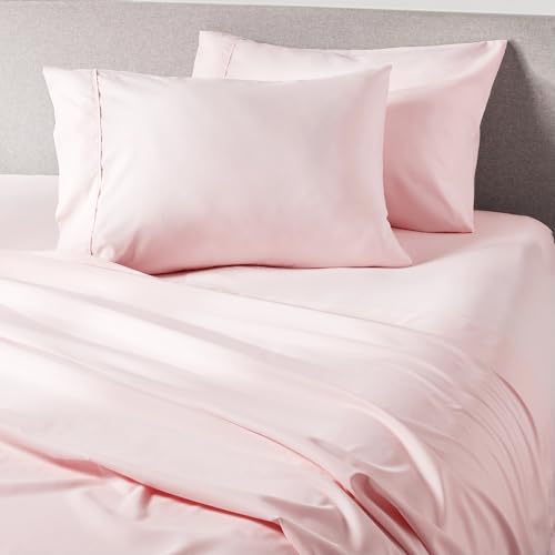 PeachSkinSheets Cooling Bed Sheets for Hot Sleepers - Ultra-Soft Breathable Peachskin Performance Fabric???, Moisture-Wicking, Deep Pocket Sheet Set, Oeko-TEX??, (King Size, Cotton Candy Pink)