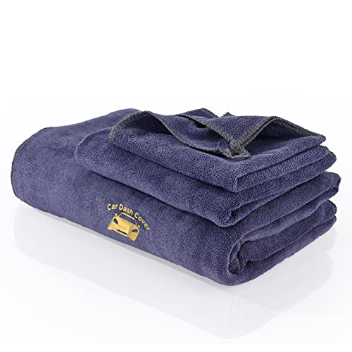 NEWISHTOOL 3 Pack Microfiber Car Drying Towels, Ultra Absorbent, Lint & Scratch Free, Large Size Dash Cover Protection, Thick & Soft 3 Sizes