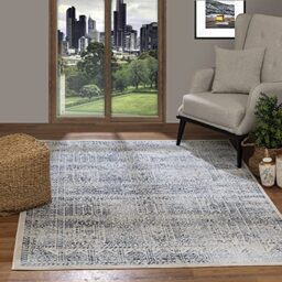 Livabliss x Galey Alix Myrtle Avenue VI Vintage Floor Covering 160x230cm – Traditional Boho Pattern for Living Room & Bedroom, Scandi Neutral Design, Natural Easy Care Pile – Olive, Taupe, Brown