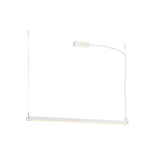 SLV Pendant Light NOYA PD Phase/Living Room lamp, Interior Lighting, Dining Room Drop Light, LED, Ceiling Light / 2700/3000K 32W 1861 / 2025lm White dimmable 115 Degrees