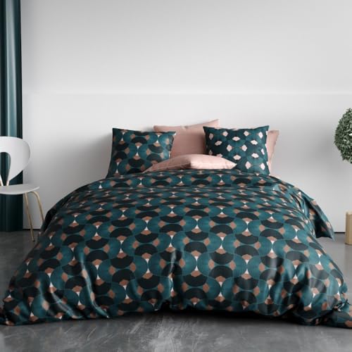 Greek Duvet Cover 260 x 240 cm + 2 Pillowcases Cotton 57 Thread Count