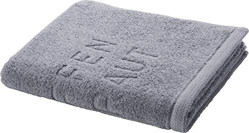 Möve x STEFFEN SCHRAUT Classic Collection Hand Towel Uni 50 x 100 cm, Towels – Made in Germany, 100% cotton, Stone (Grey)