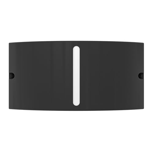 Eglo Outdoor wall Light Poggiarello, Front Door and Porch lamp, up and Downlight, Anthracite Plastic, E14 Socket, IP54