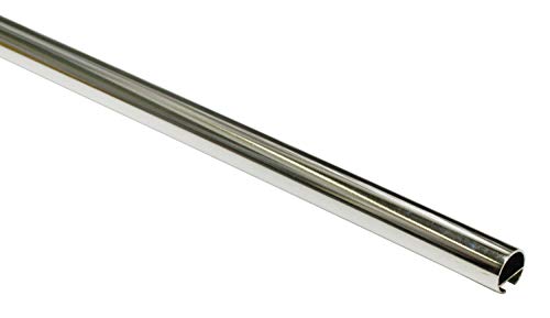 Gardinia Curtain Rod with Inner Track I Diameter 20 mm Chrome 120 cm Metal