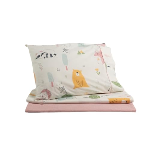 Gamanatura Balu - Bedding Set - 90 cm Bed - Pink