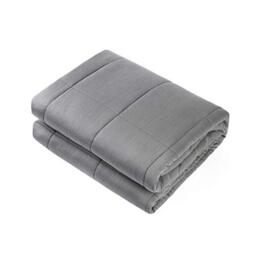 "Waowoo Adult Weighted Blanket Queen Size（15lbs 60""x80""） Heavy Blanket with Premium Glass Beads (Dark Grey)"